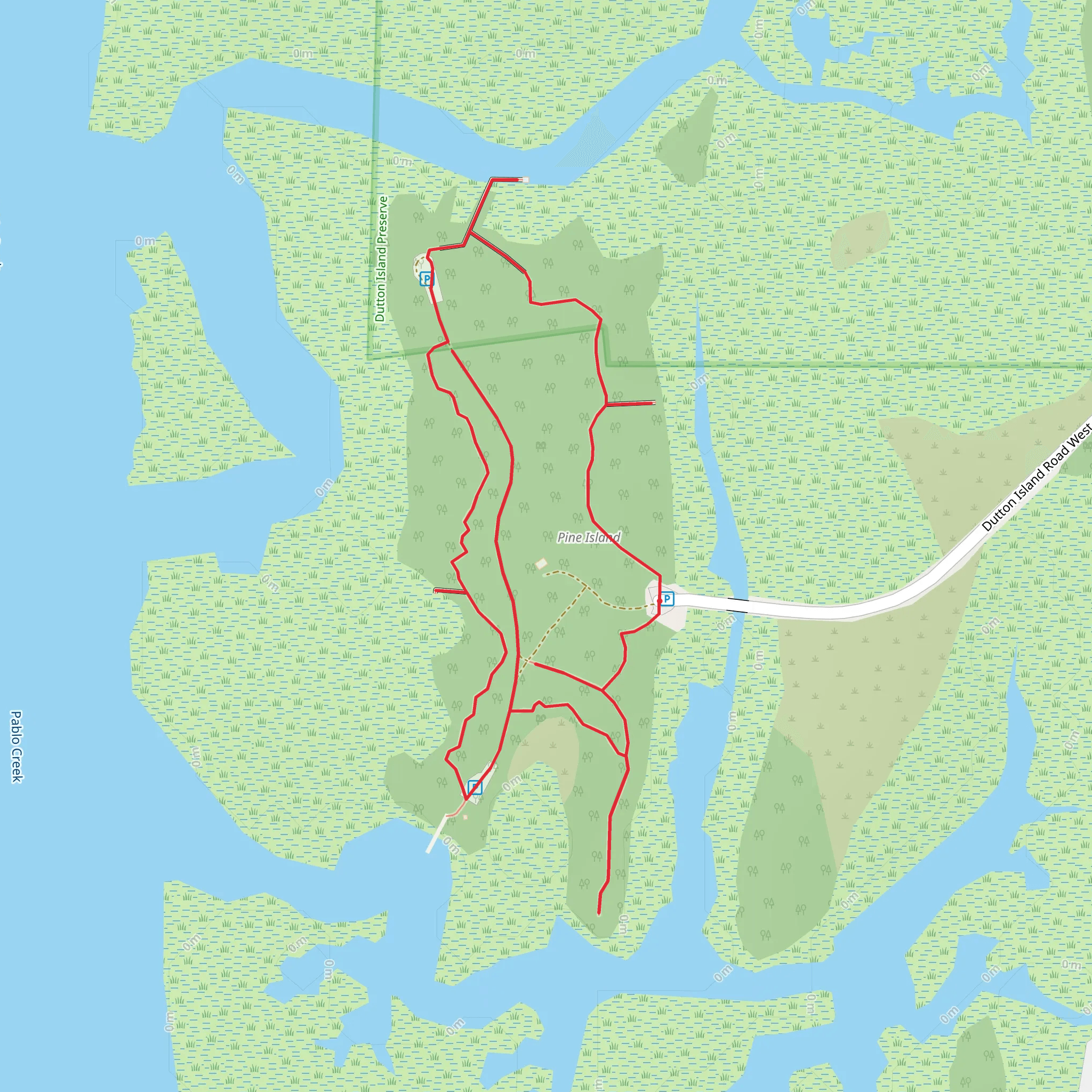 Pine Island Loop mobile static map