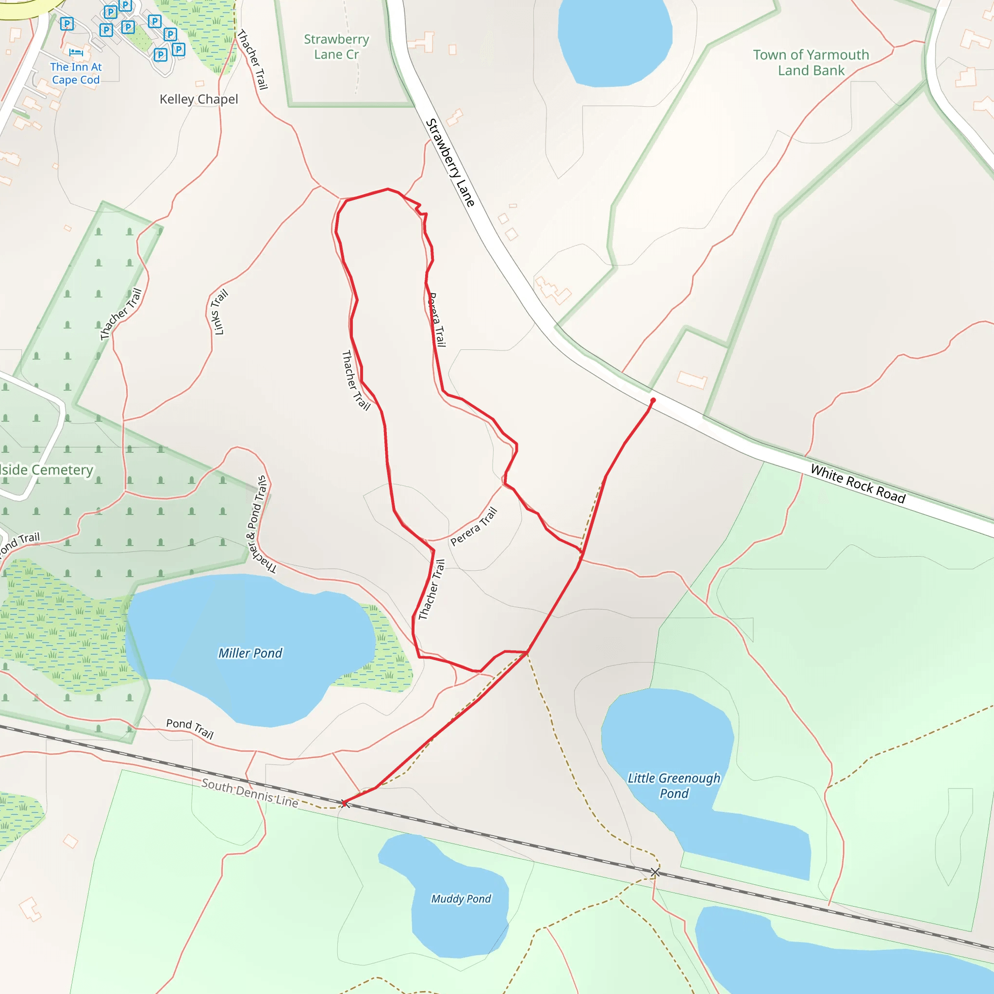 Miller Pond Loop mobile static map