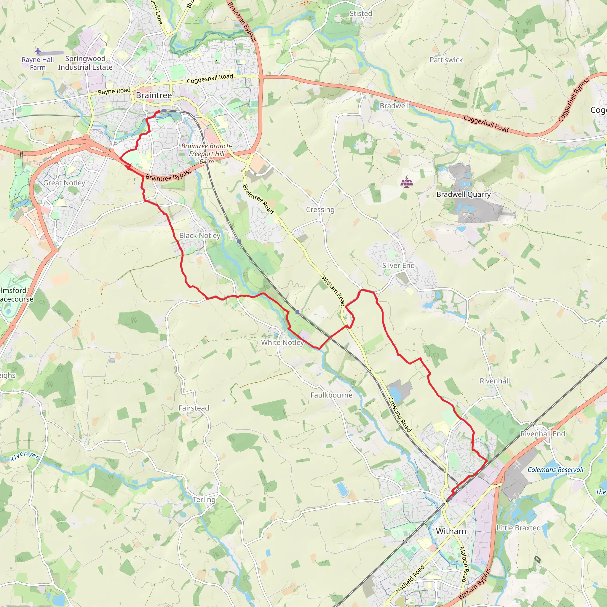 John Ray Walk mobile static map