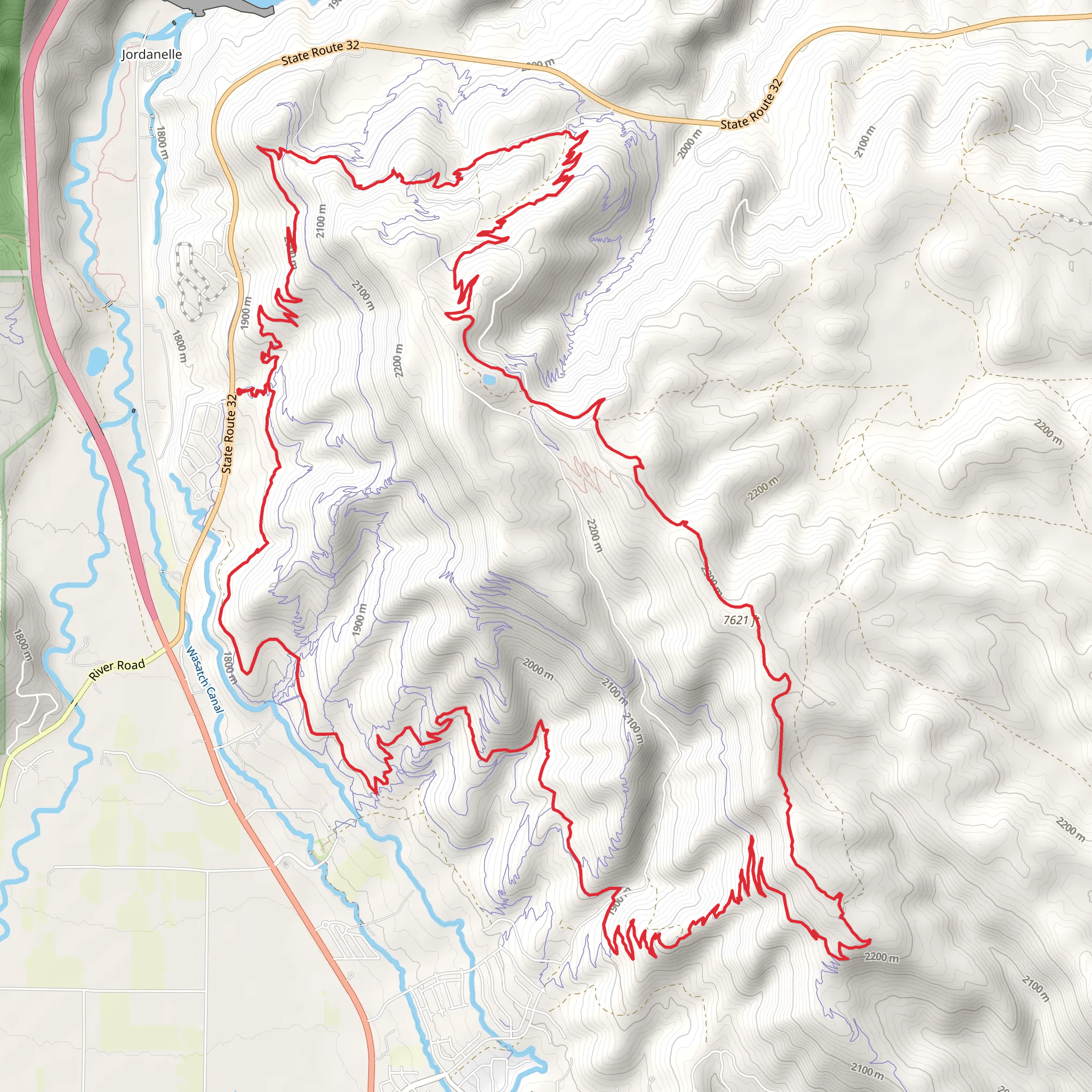 Coyote Long Loop mobile static map