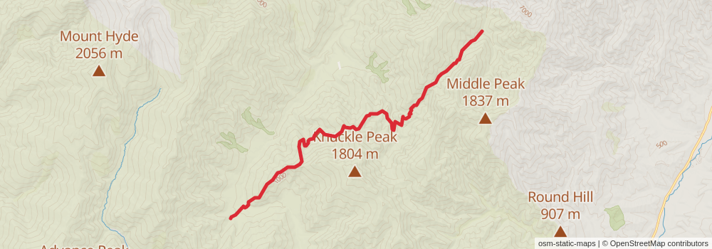 Te Araroa Trail stage 158 Map