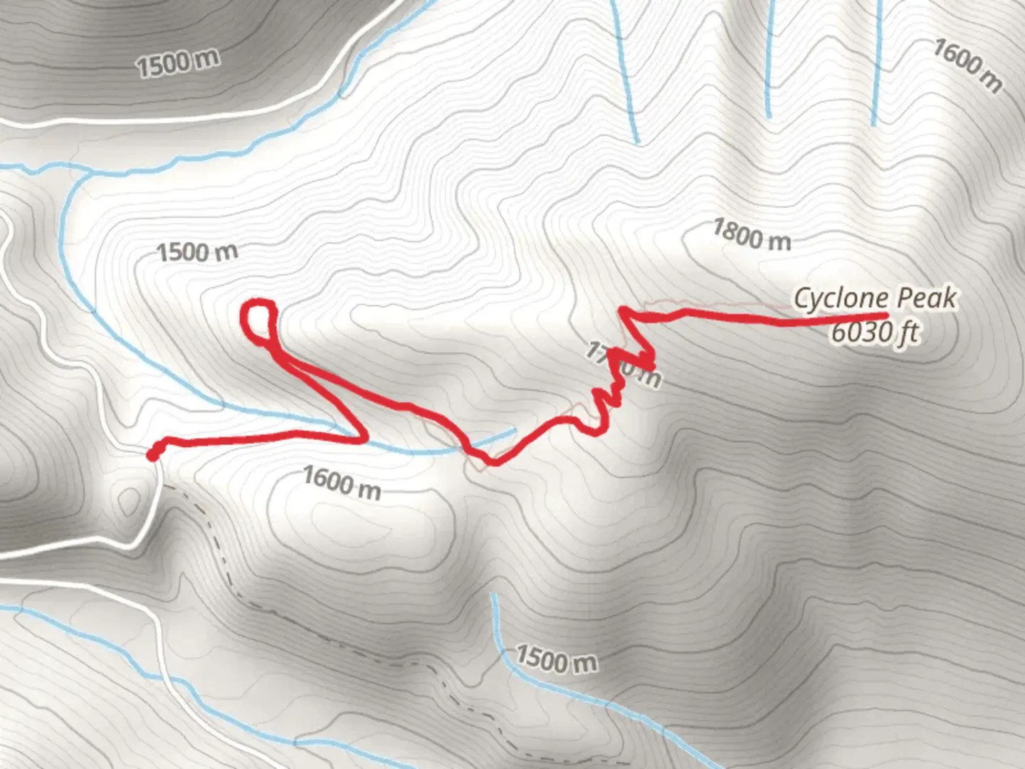 An image depicting the trail Cyclone Lookout Trail and its surrounding area.