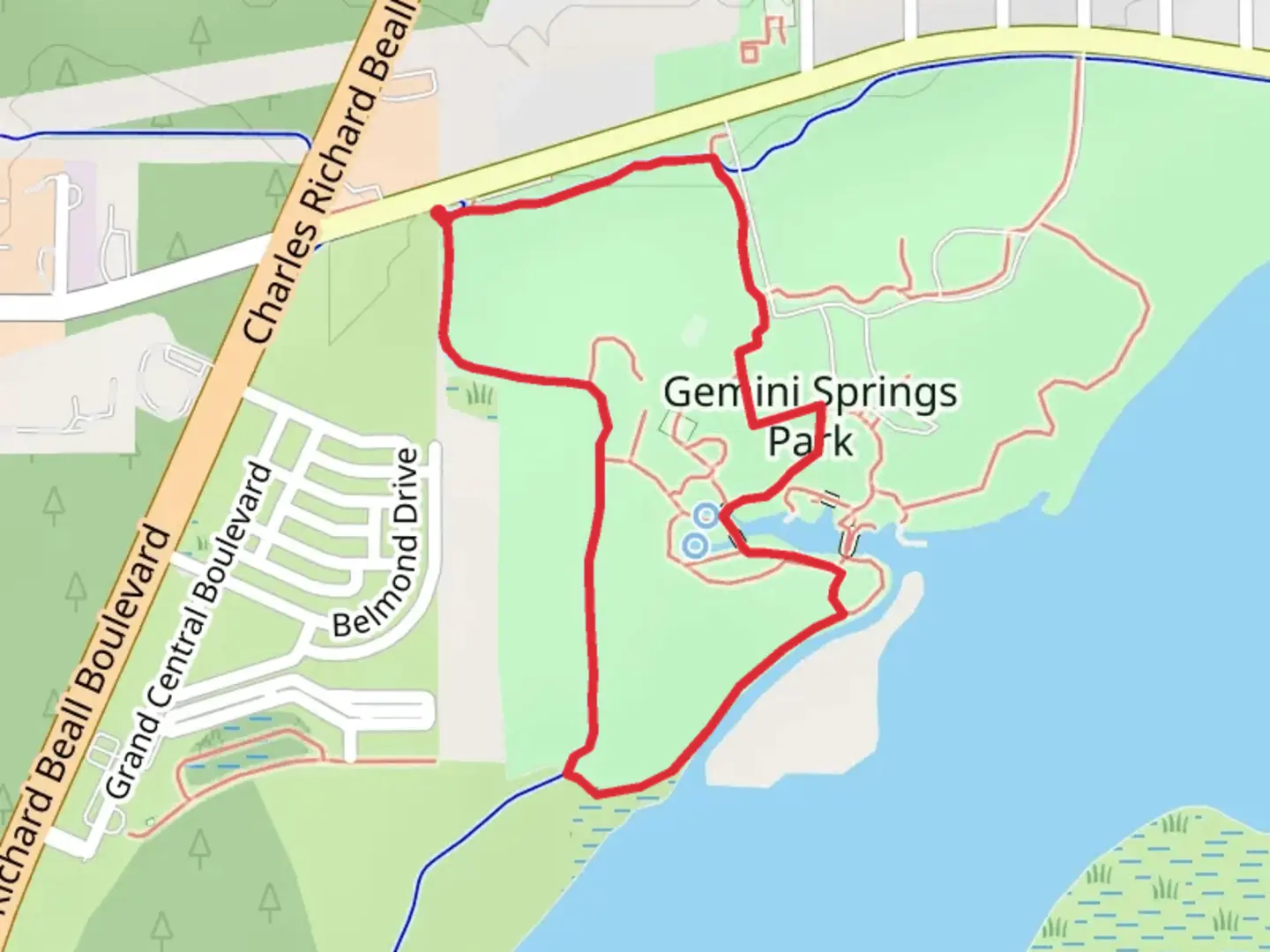 An image depicting the trail Spring to Spring Loop Trail and its surrounding area.