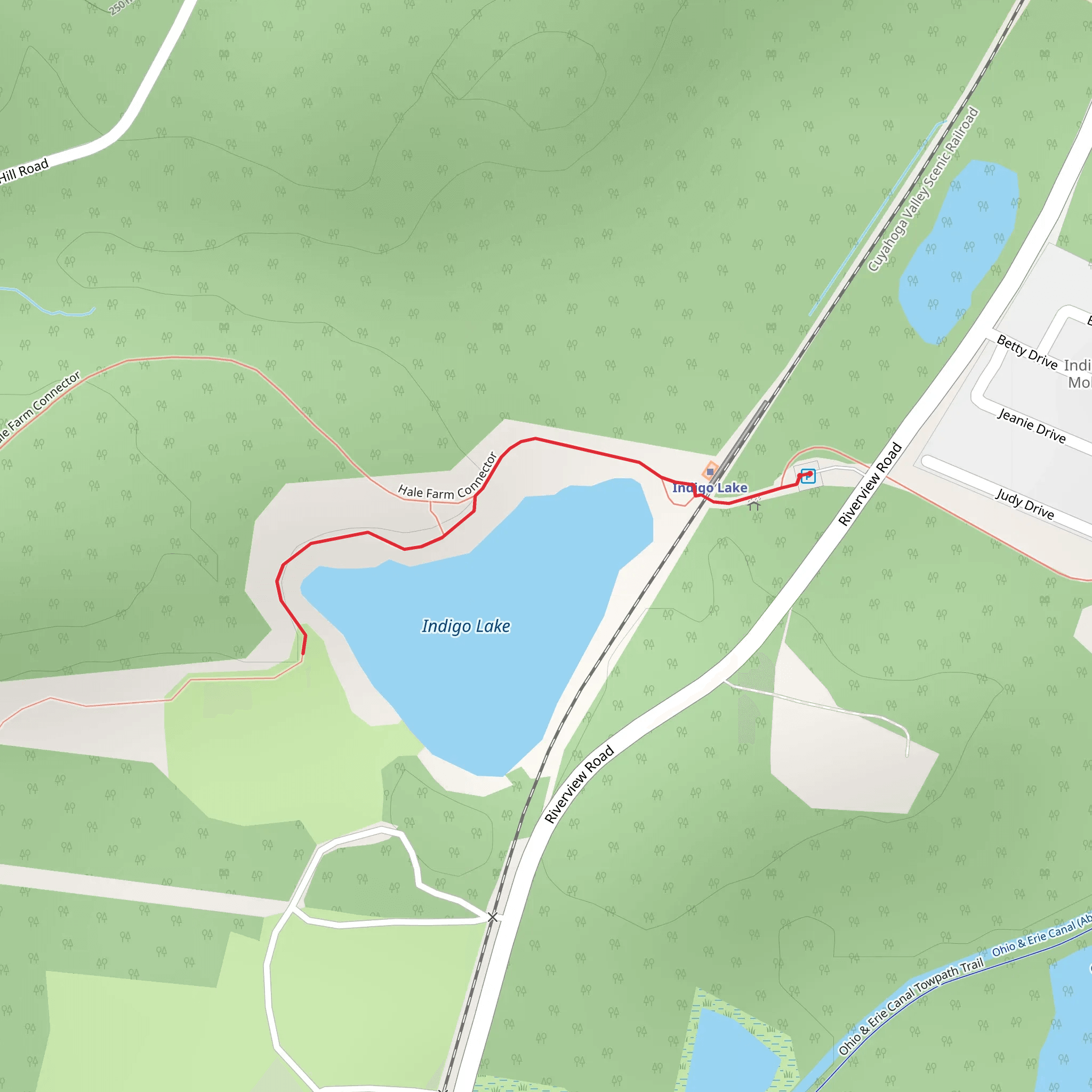 Indigo Lake mobile static map