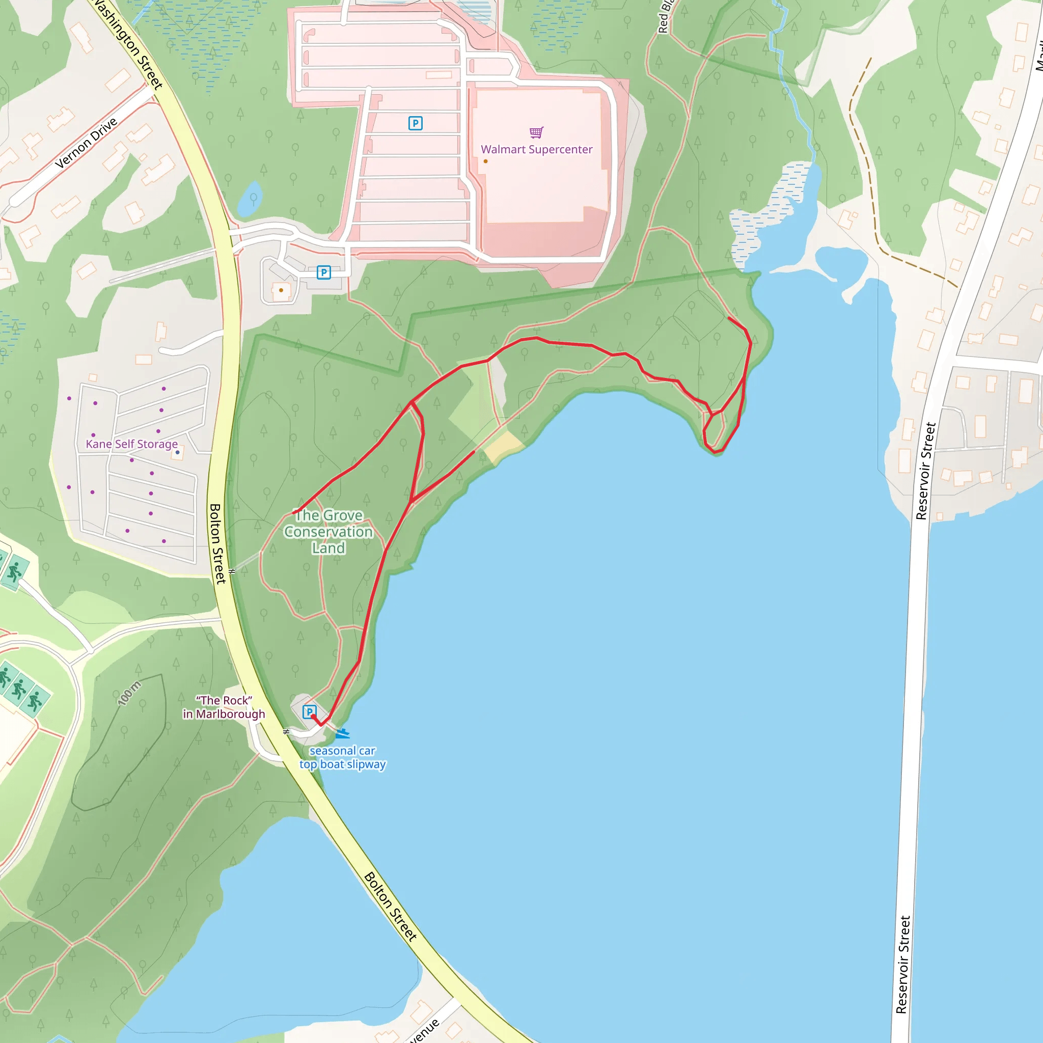 Fort Meadow Reservoir mobile static map