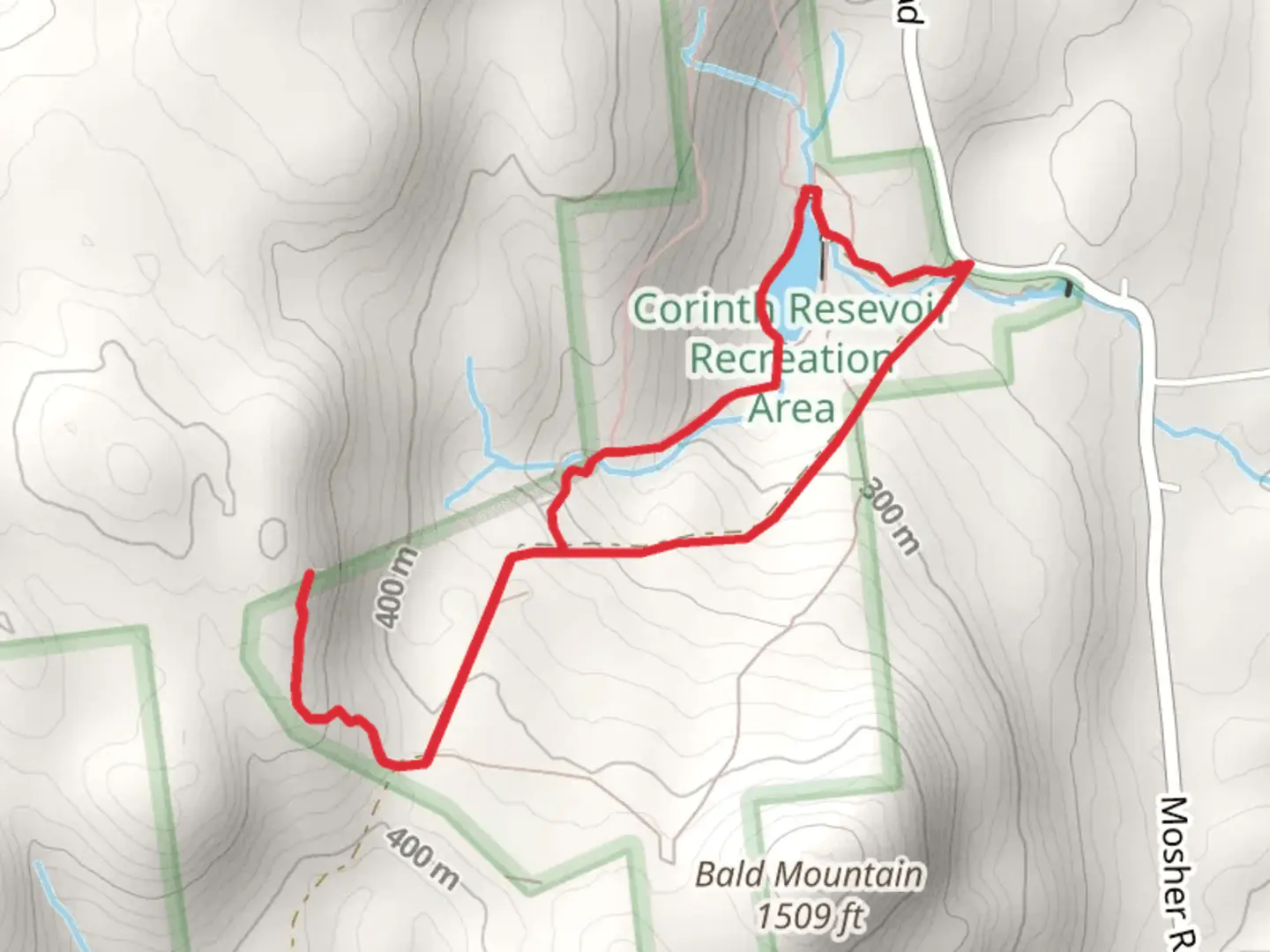 An image depicting the trail Upper Reservoir, Hickok Brook via Western Ridge Trail and its surrounding area.