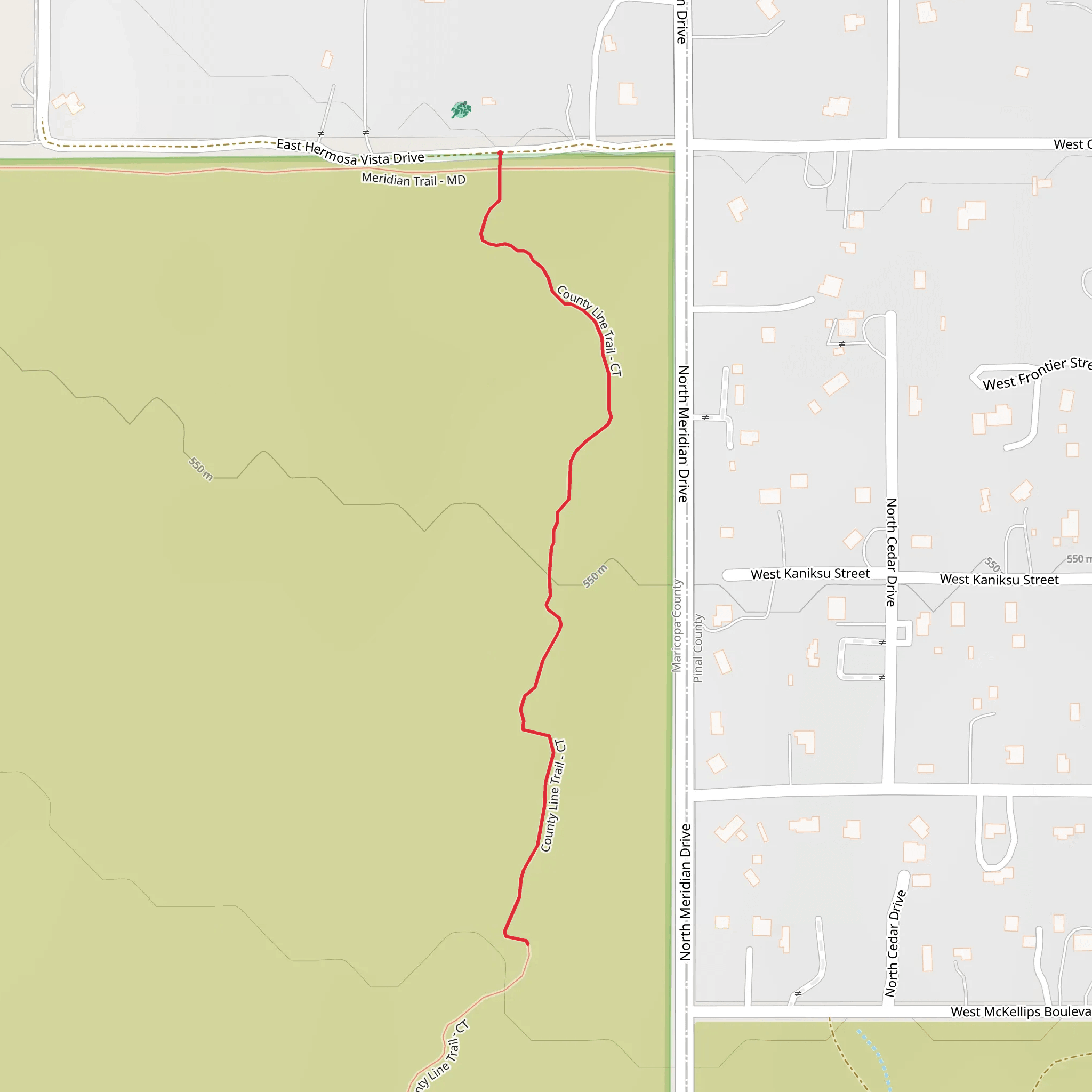 East Hermosa Vista Drive mobile static map