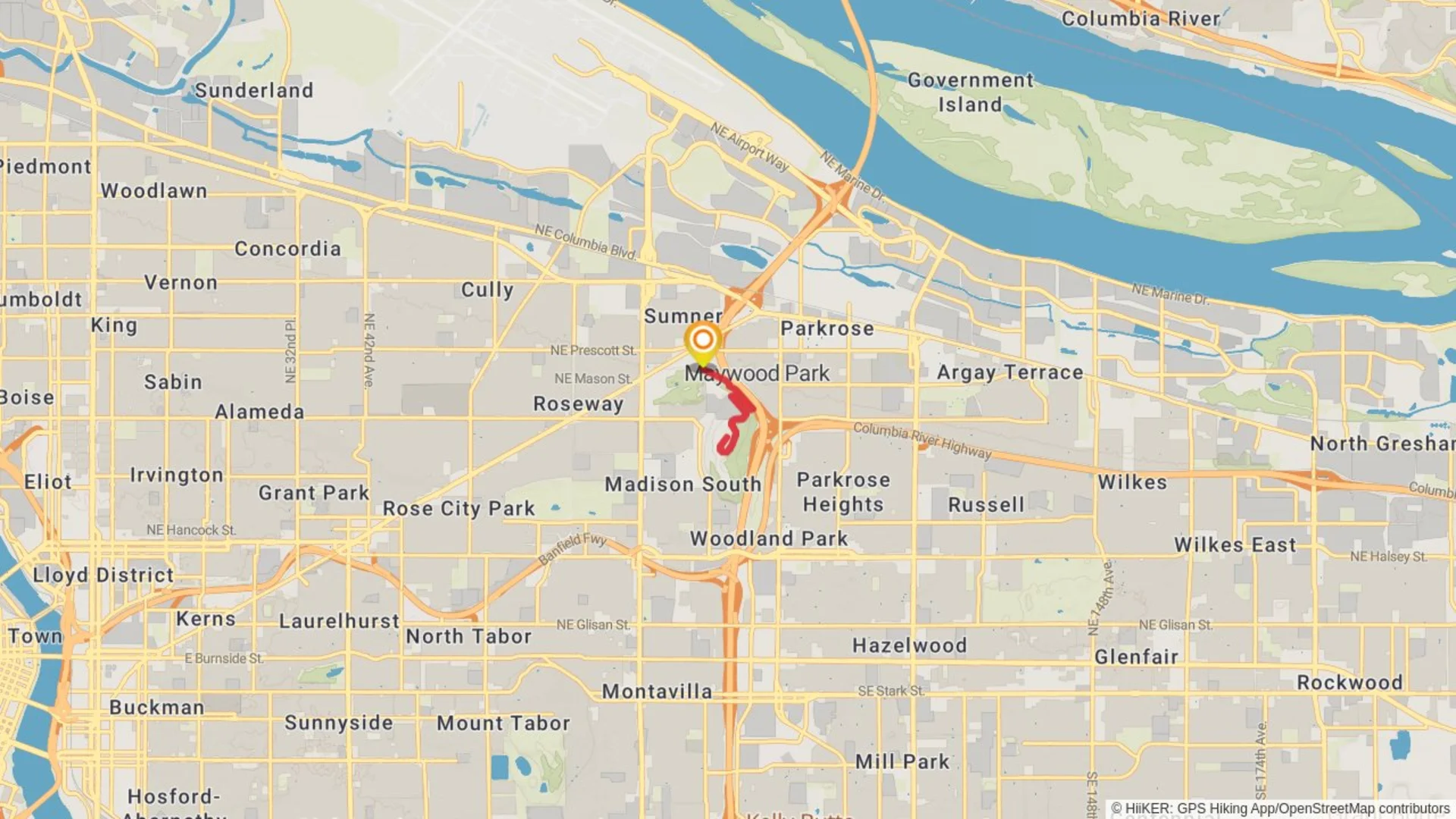 An image depicting the trail Rocky Butte and its surrounding area.