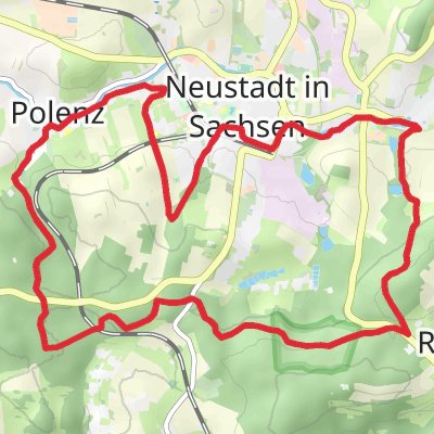 Neustadt Loop via Knoffenberg mobile static map