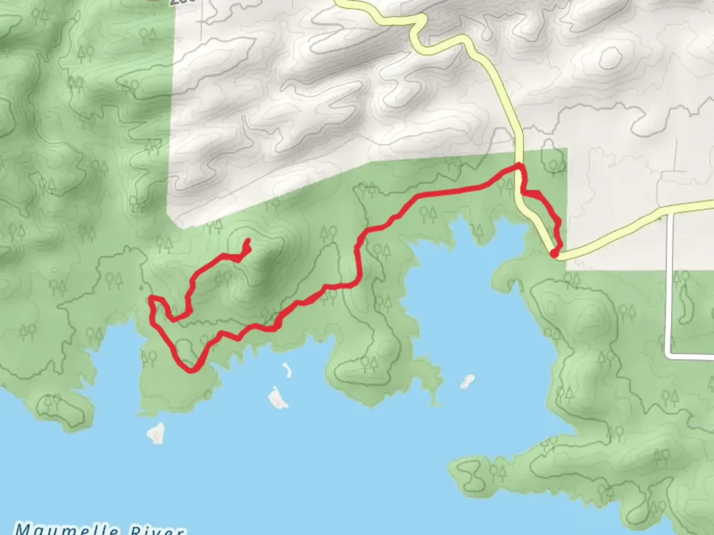 An image depicting the trail Ouachita Trail - Short from Lundsford Corner and its surrounding area.