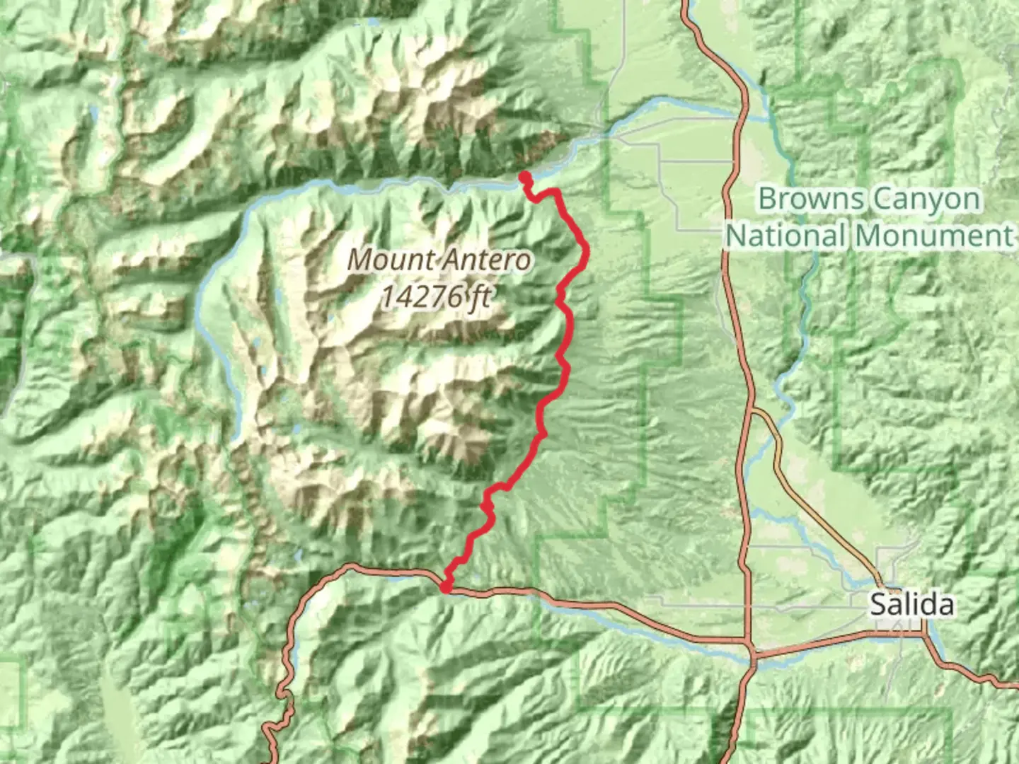 An image depicting the trail Colorado Trail Part 14 and its surrounding area.