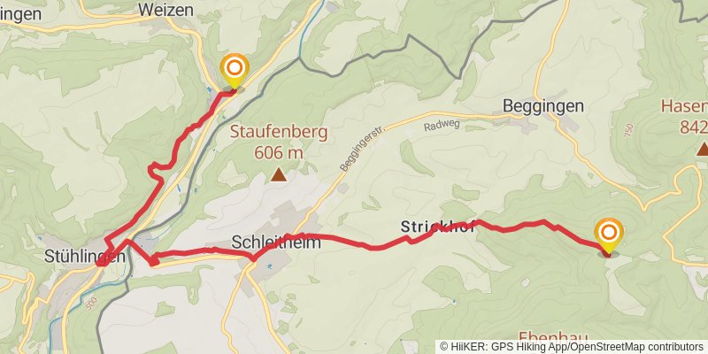 Ostweg stage 13 Map