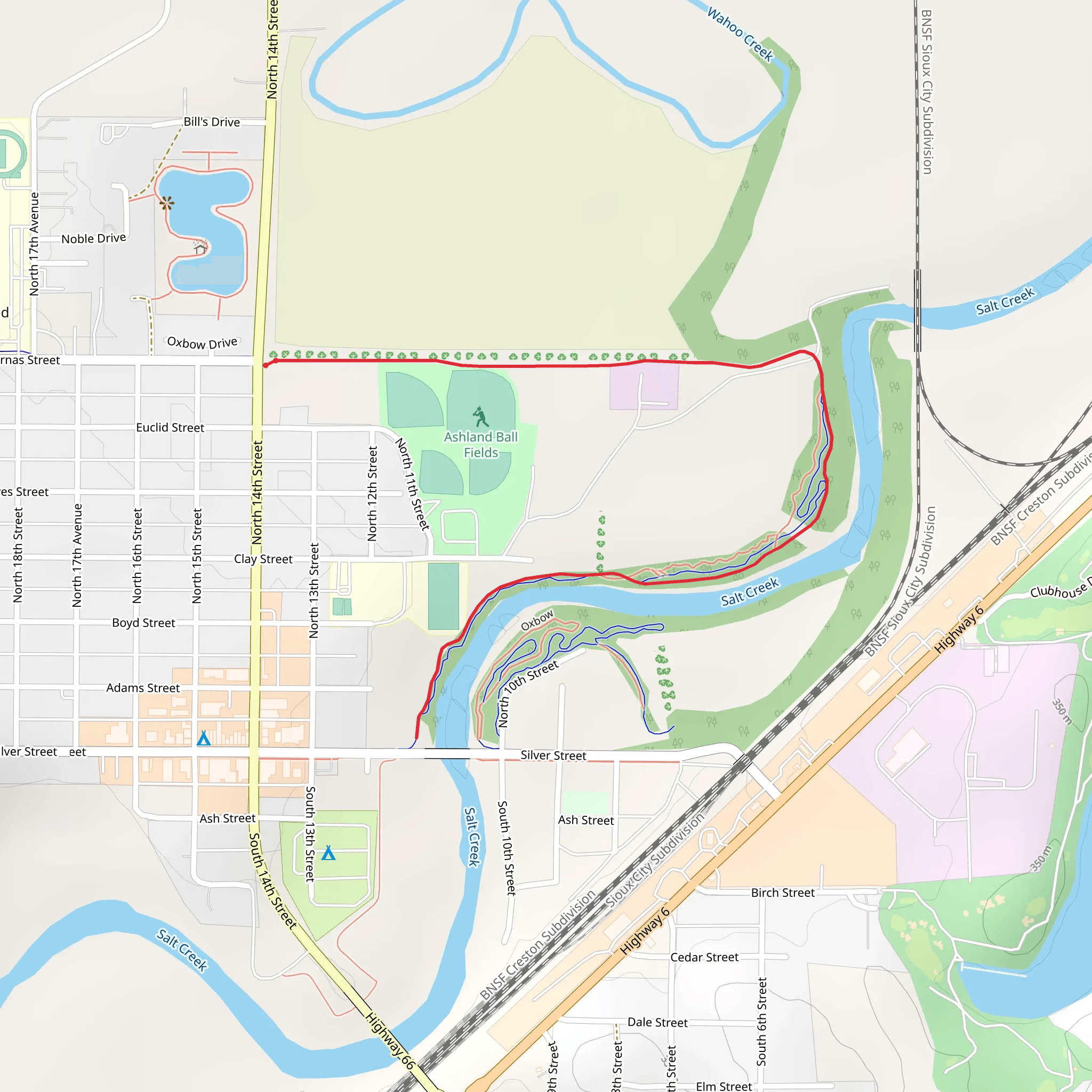 Salt Creek mobile static map