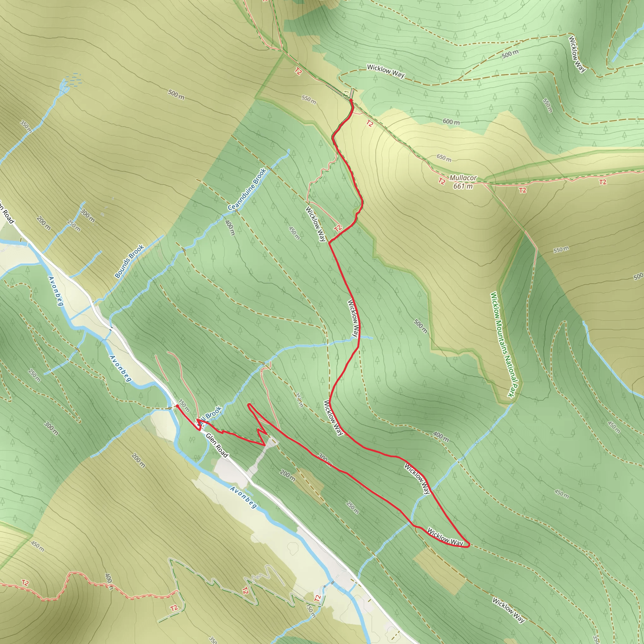 Ballinafunshoge - Mountain Access Trail mobile static map