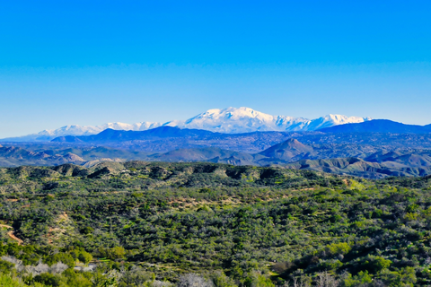 An image depicting the trail Agua Tibia Mountain via Dripping Springs Trail and its surrounding area.