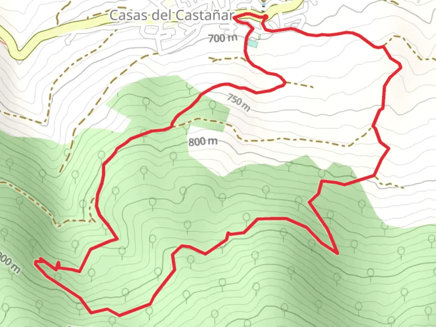 An image depicting the trail The Chestnuts SL CC 35 and its surrounding area.