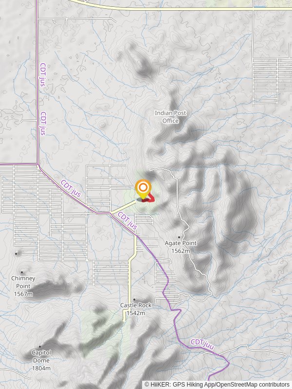 Thunder Egg Trail mobile static map