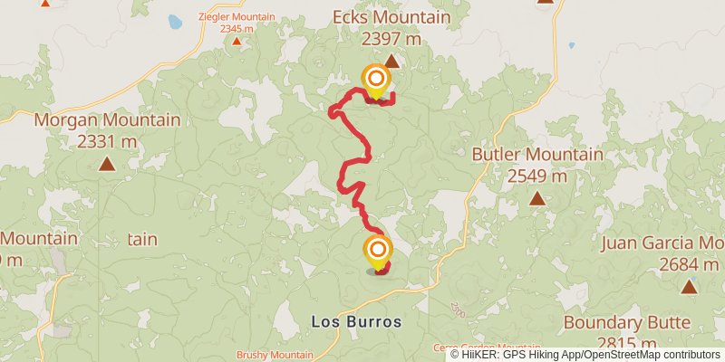 Four Springs Trail stage 2 Map