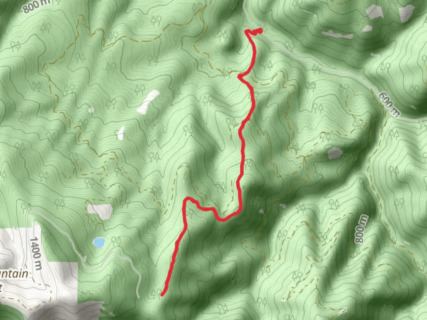 An image depicting the trail Adams Mountain Way Trail and its surrounding area.