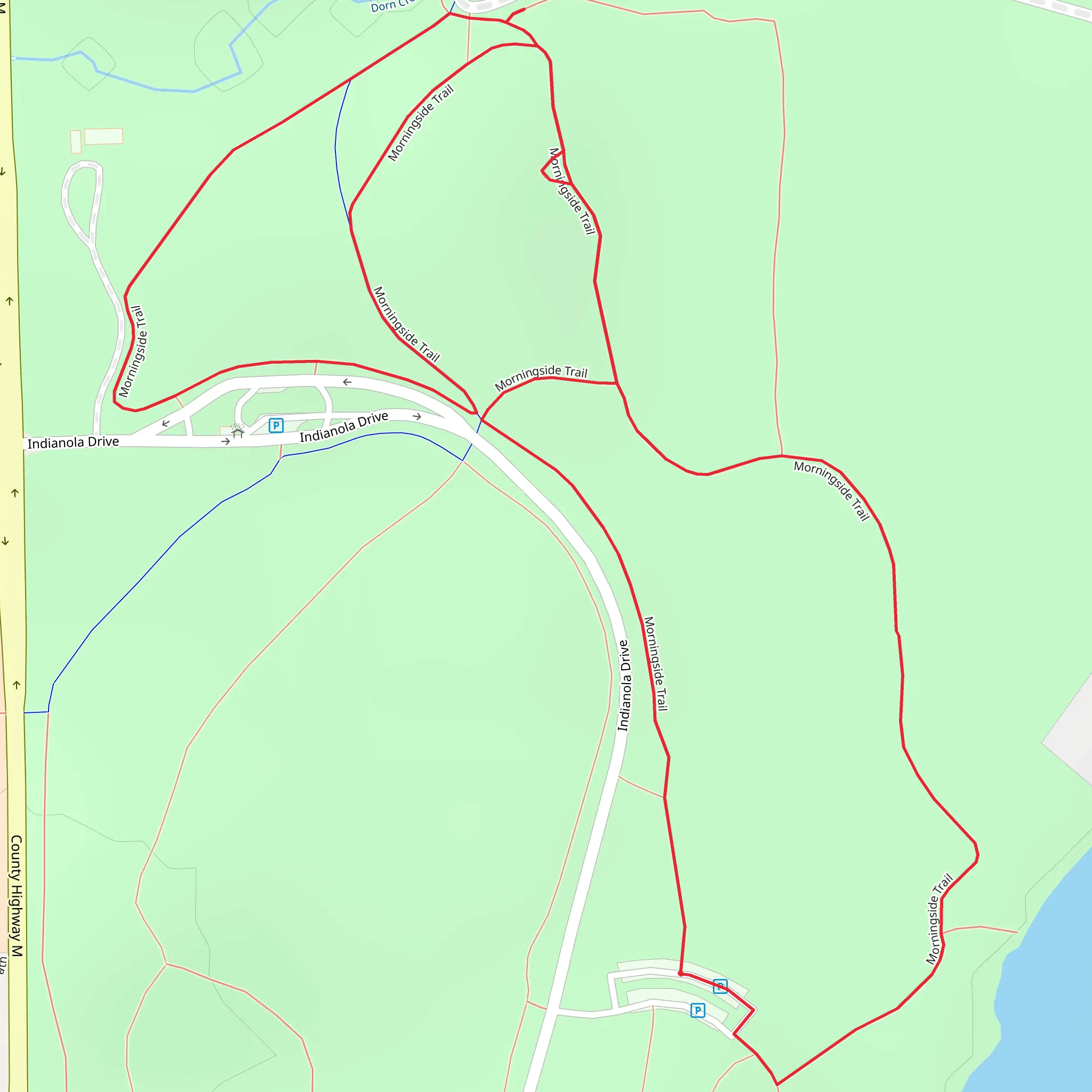 Morningside Loop Trail mobile static map