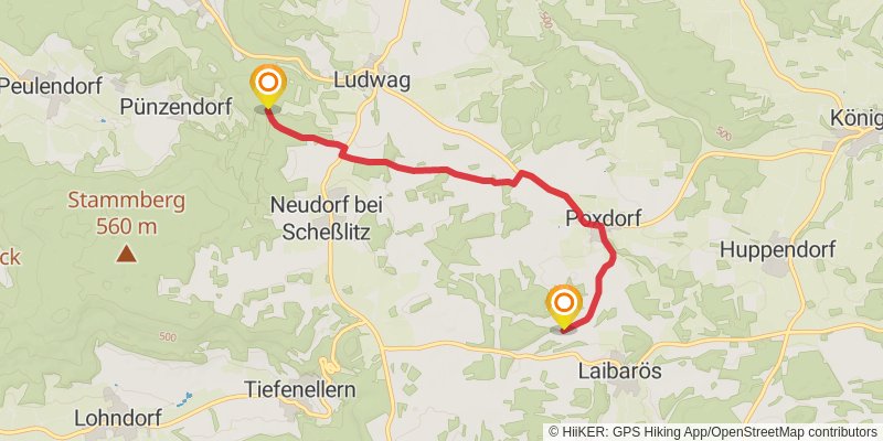 Frankenweg alt 5 Map
