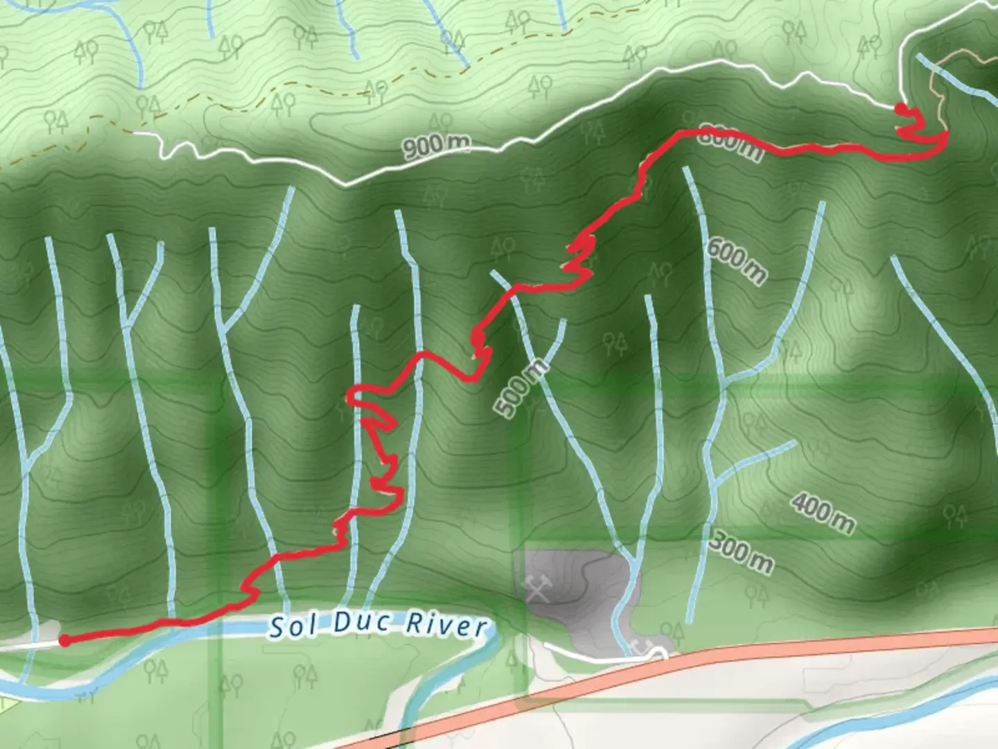 An image depicting the trail Kloshe Nanitch Trail and its surrounding area.
