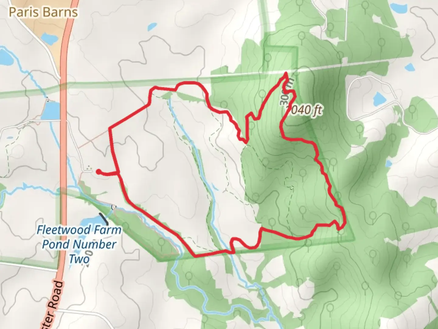 An image depicting the trail Rolling Meadows and Lost Mountain Loop Trail and its surrounding area.