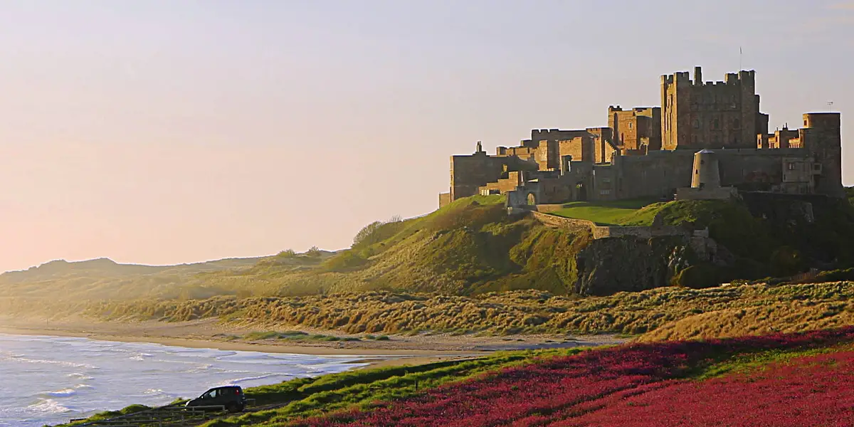 Bamburgh Castle - Budle Point and Newtown Hill