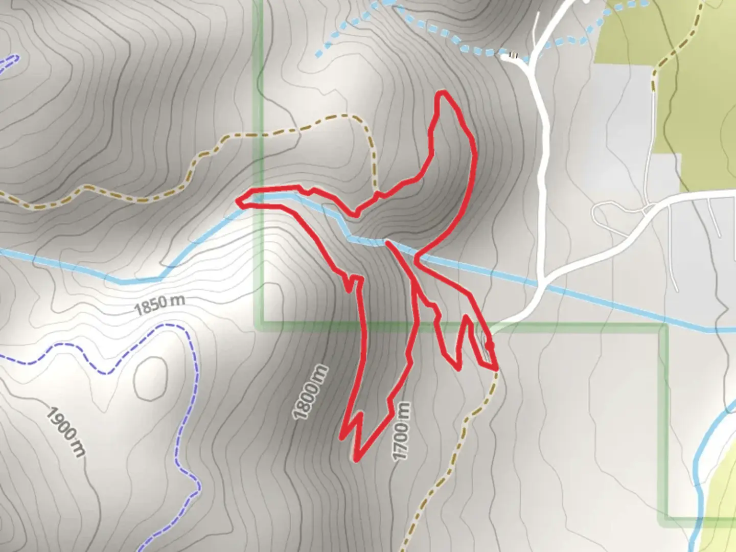 An image depicting the trail Kings Canyon Waterfalls Loop and its surrounding area.