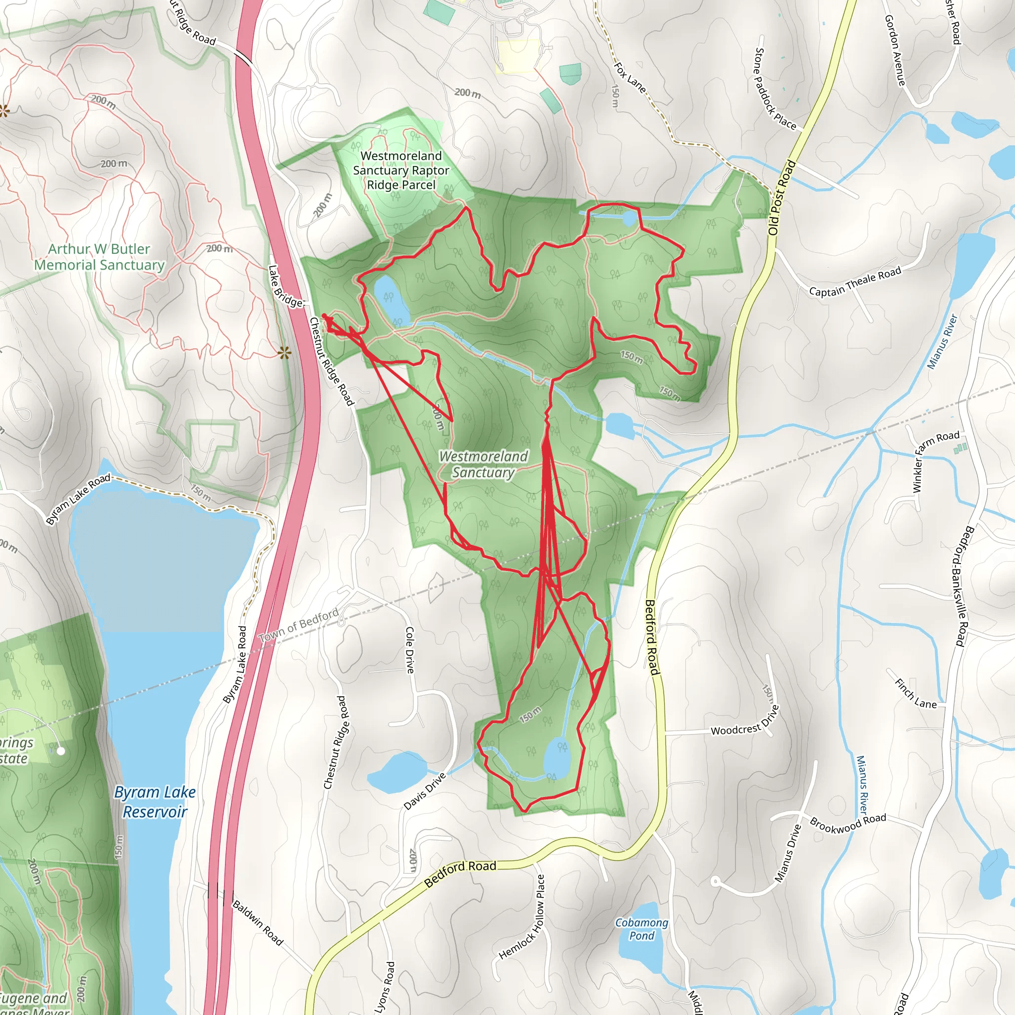 Lost Pond Trail, Sentry Ridge Trail and Spruce Hill Trail Loop mobile static map