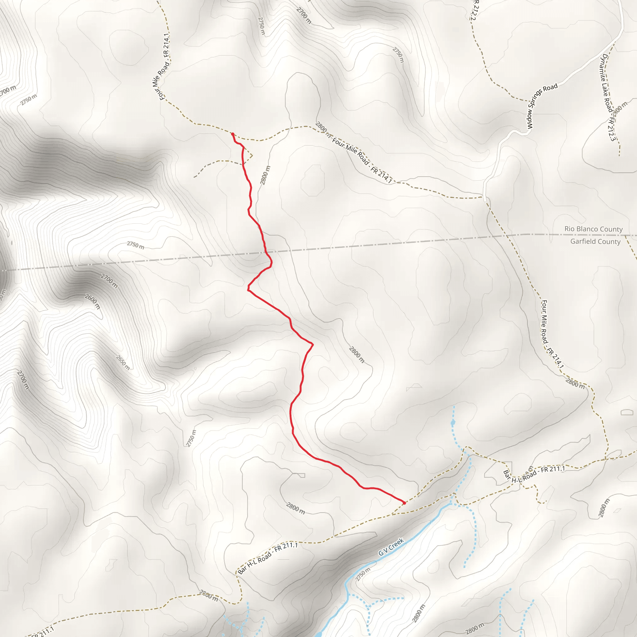 Lost Boy Trail mobile static map