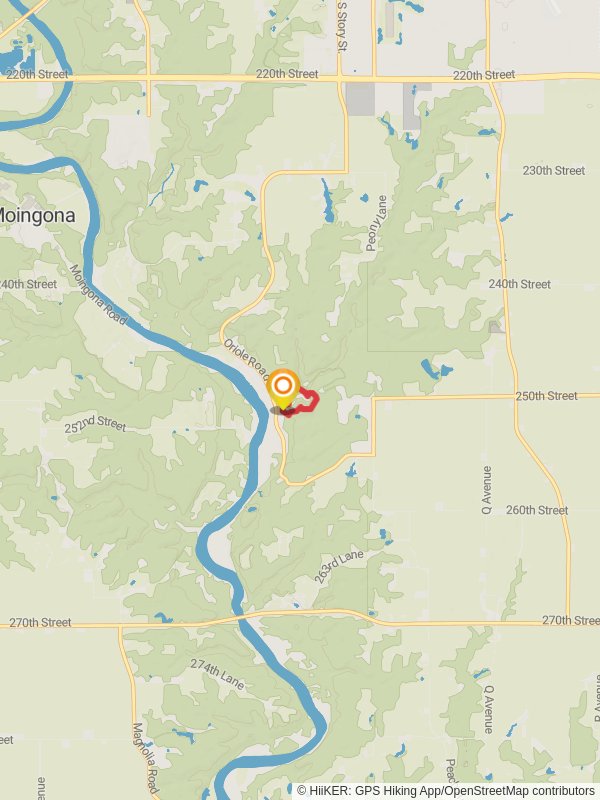 Loop around Peas Creek