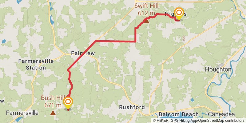 Finger Lakes Trail stage 10 Map