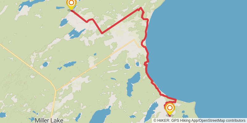 The Bruce Trail stage 45 Map