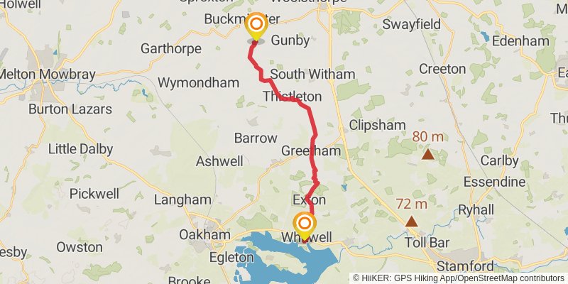 Middleton in Teesdale to Harwich Walk stage 29 Map