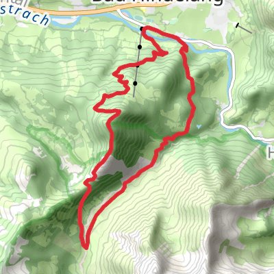 Burgschrofen, Imberger Horn, Strausberg and Hornkapelle Loop mobile static map