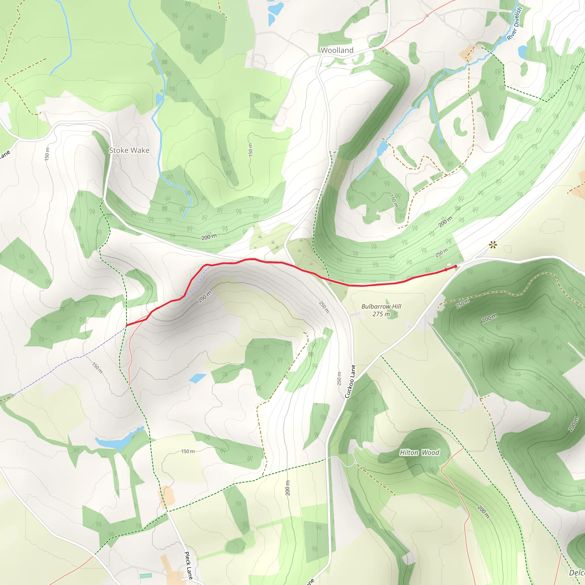 Bulbarrow Hill mobile static map