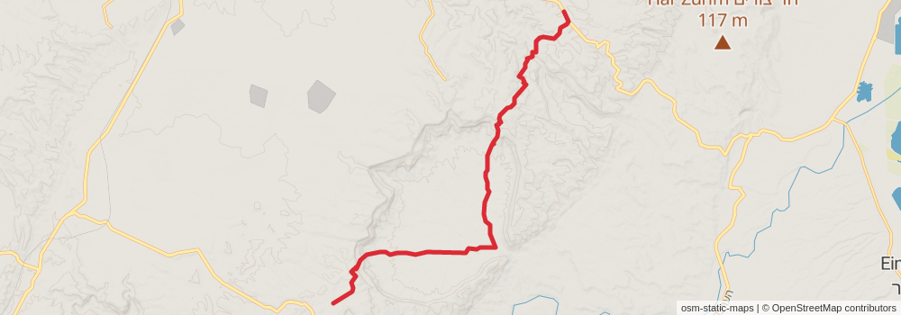 Israel National Trail stage 36 Map