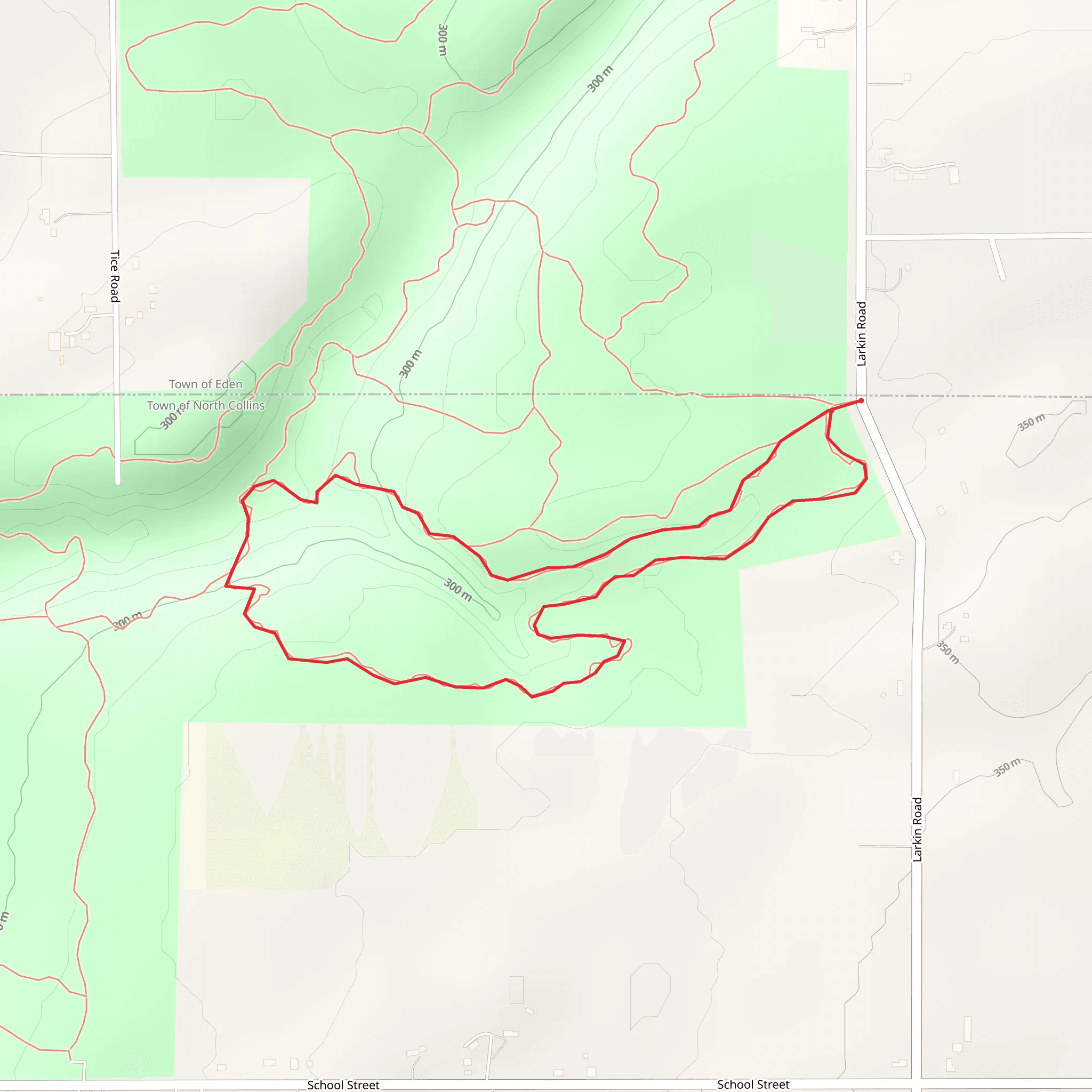 Franklin County Park Loop mobile static map