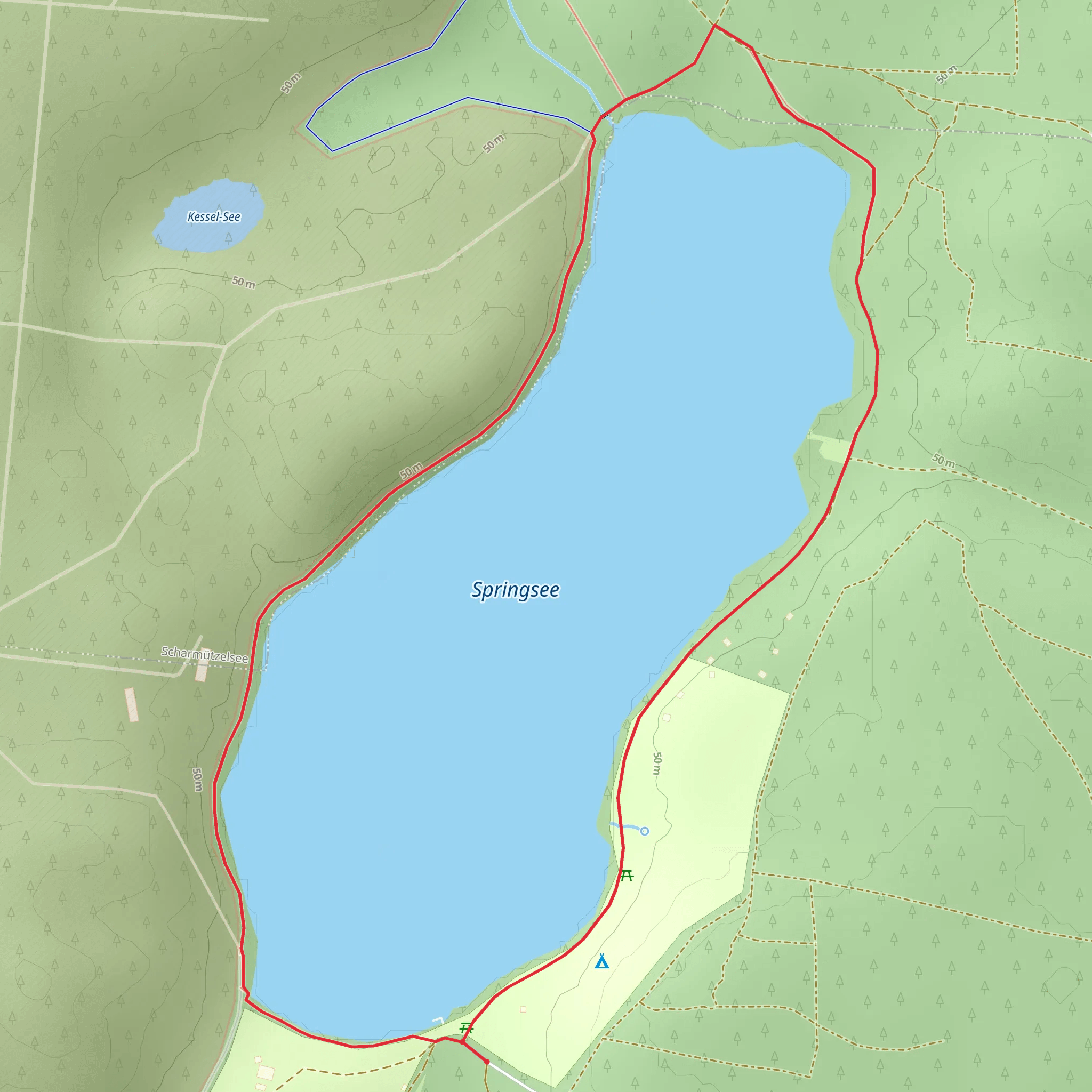 Springsee Loop mobile static map