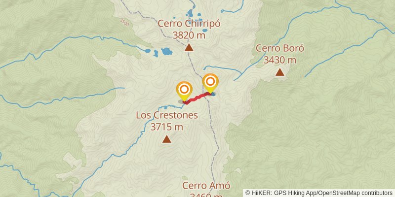 Cerro Chirripo spur 1 Map