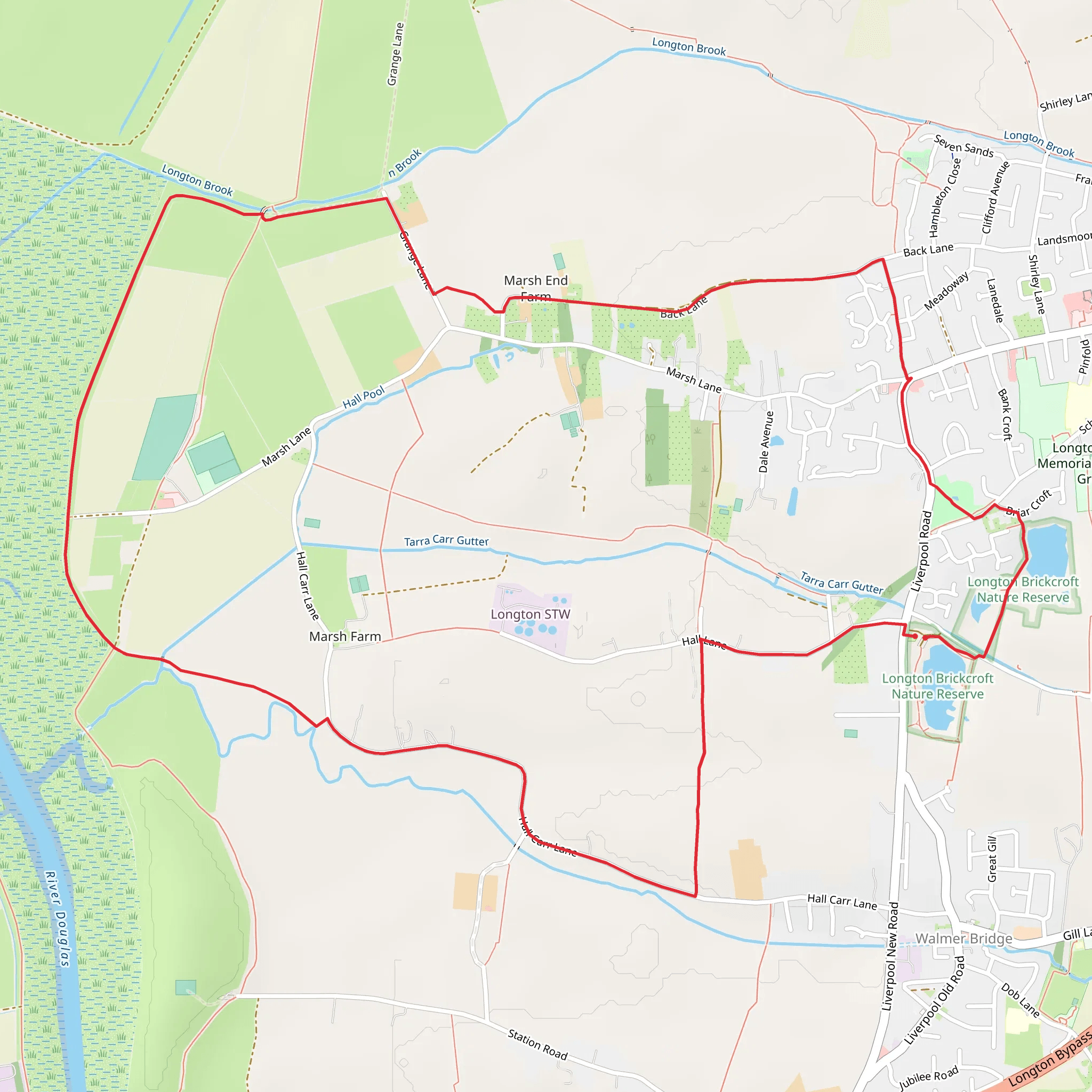 The Grove Park via Ribble Way mobile static map