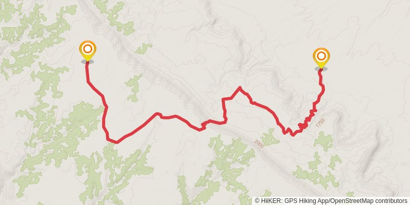 Hayduke Trail stage 29 Map