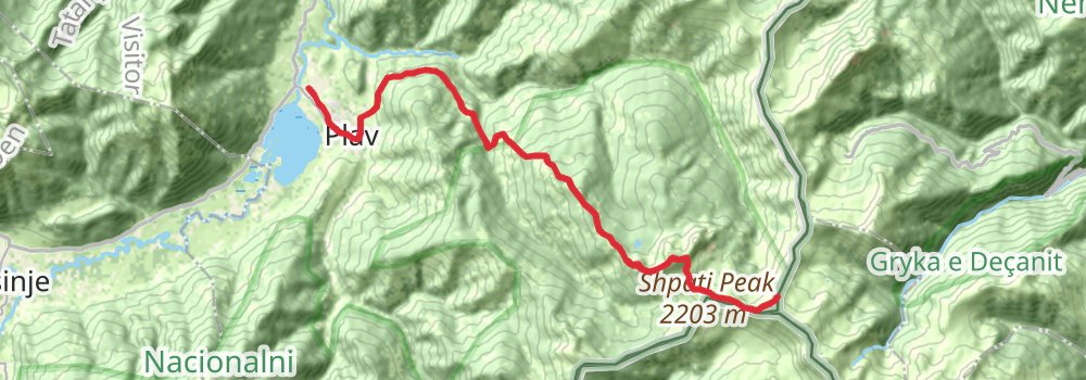 Via Dinarica Montenegro stage 7 Map