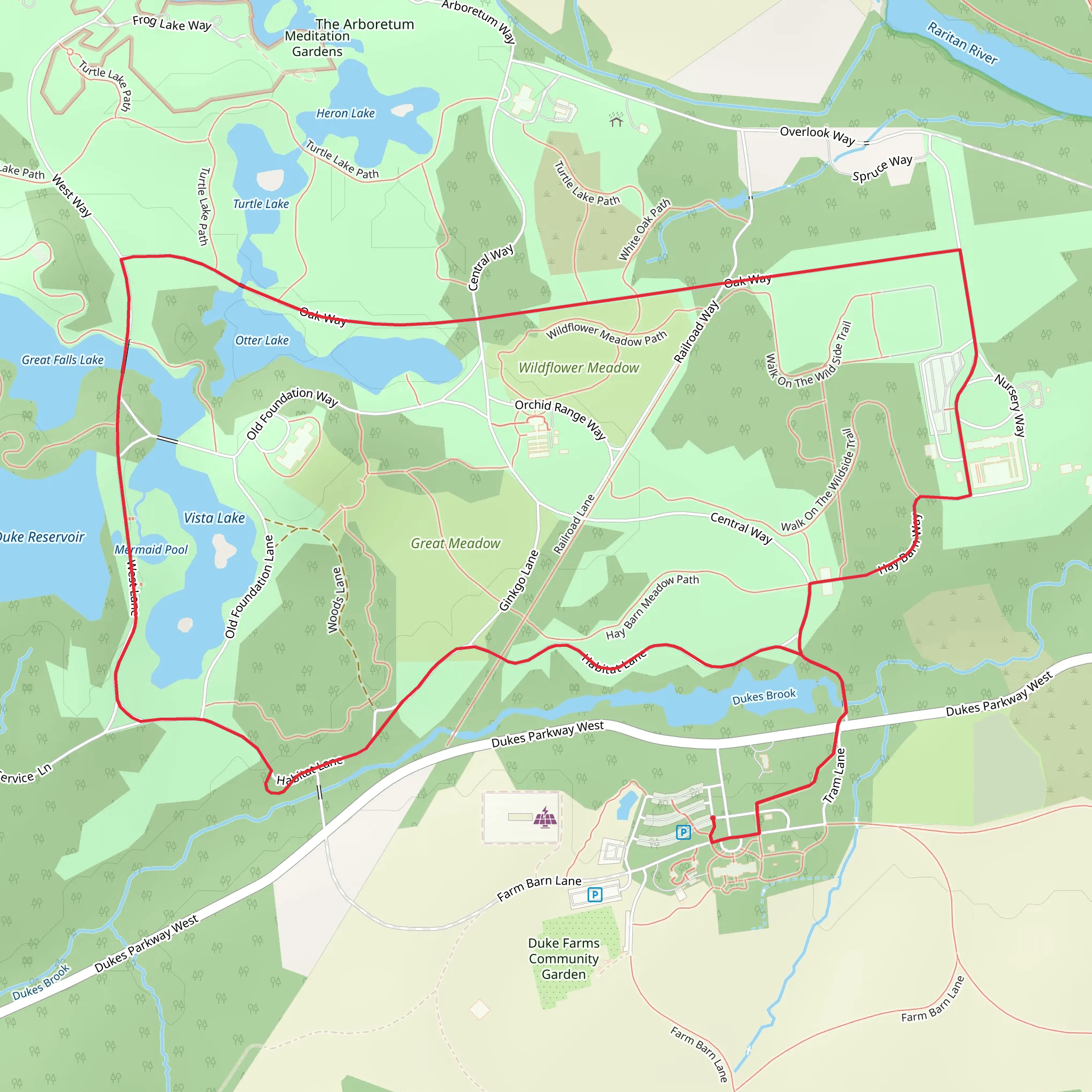 Otter Lake - Great Falls Lake - Turtle Lake Loop mobile static map