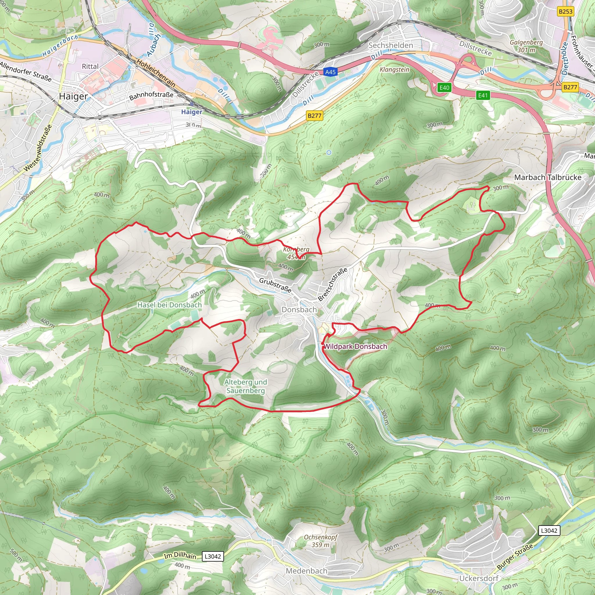 Donsbach Circular mobile static map