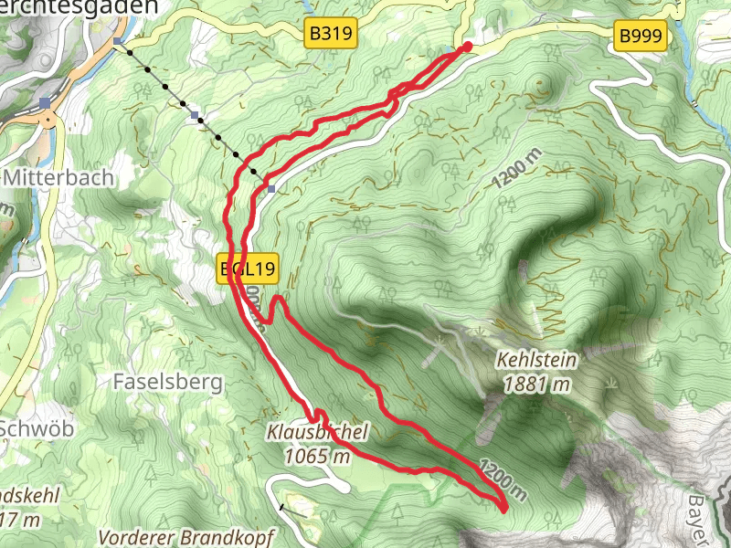 Sommerrodelbahn, Klausbichel and Ligeretalm Loop