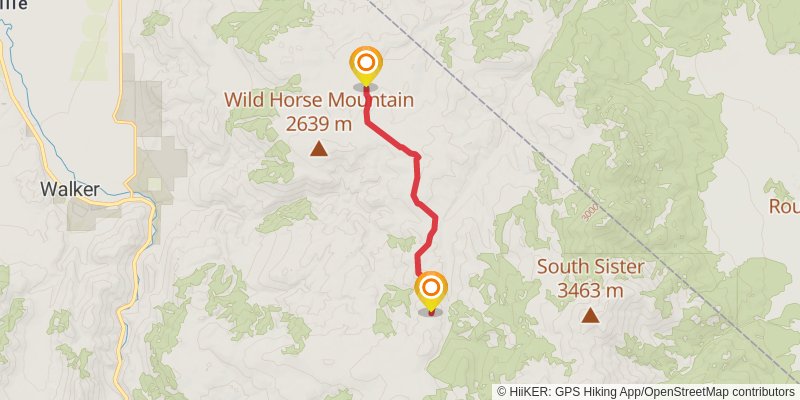 Lobdell Lake - Jackass Flat stage 2 Map