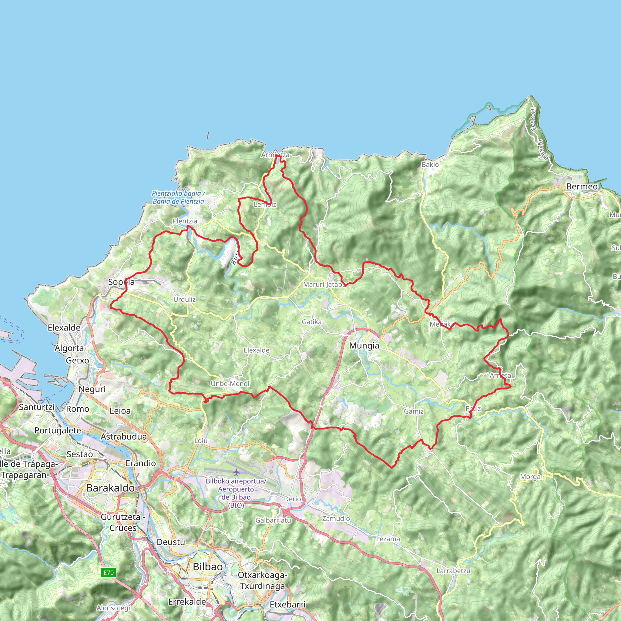 GR 280 Vuelta a Uribe mobile static map