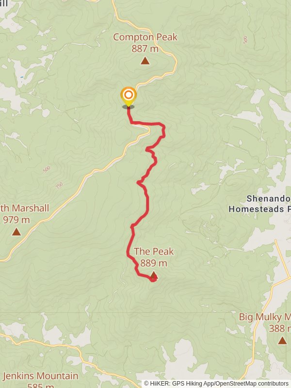 The Peak via Mount Marshall Road